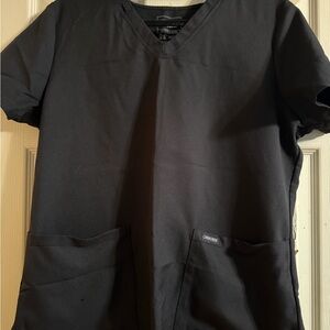 Women’s Black Cherokee Scrub Top Size Medium